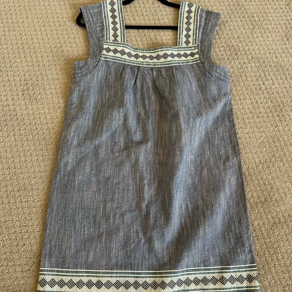 Faherty Hailee Dress Navy Jacquard Small - Picture 8 of 11